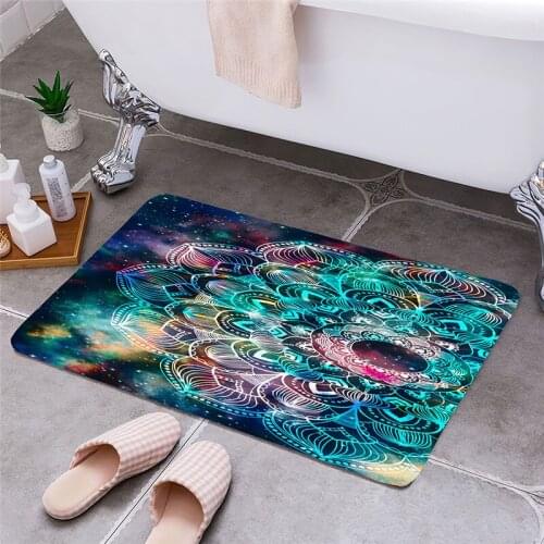 Circular Entrance Door Floor Mat Door Mat Rectangle Non-Slip Foot Pad Home Welcome Carpet For Hallway Bath Kitchen Doormat