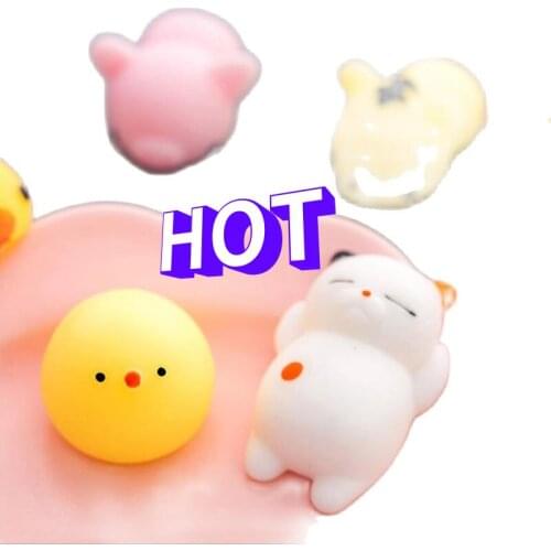Ylant Cute Animal Antistress Ball Squeeze Rising Toys Abreact Soft Sticky Stress Relief Toys Reliver Stress Push Pop Bubble