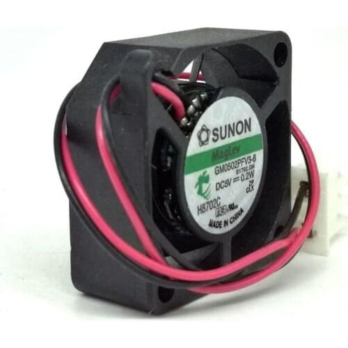 Mini micro cooling fan 25mm New Original Sunon GM0502PFV3-8 DC5V 0.2W 25x25x10MM 2.5cm 2Lines Ultra thin set top box Cooling fan