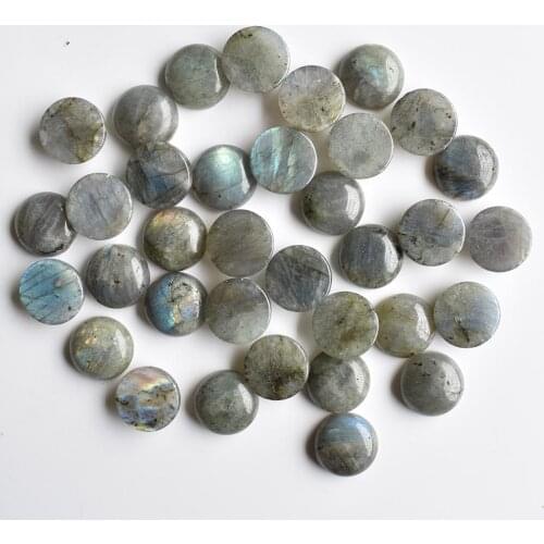Wholesale30pcs/lot 2020new fashion natural spectrolite round shape CABOCHON beads 16mm for jewelry making free shipping