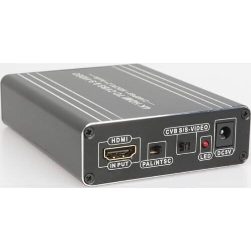 Tebe 4K HDMI-compatible 2.0 To AV+SVIDEO RCA HD CVBS Converter HDCP 2.2 Digital to Analog Adapter For TV DVD Projector STB