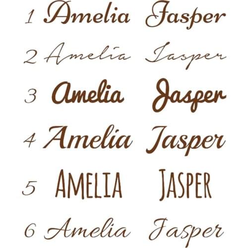 Personalized Kids Name Vinyl Wall Sticker Custom Name Decor Nursery Bedroom Decals Removable Art Mural For Baby Living Room N001