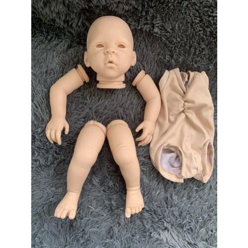 Reborn Baby 18inch Santina LouLou DIY Blank Doll Kit DYI toys Lifelike Newborn Bebe Vinyl Unpainted doll parts