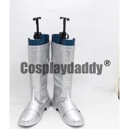 Masked Rider Silver Cosplay Adult Shoes Boots X002