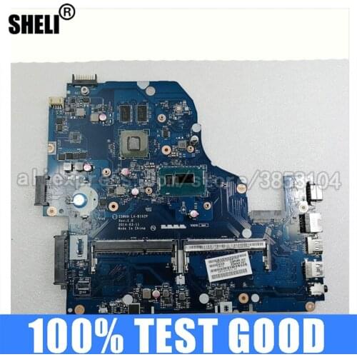SHELI For Acer aspire E1-572 Laptop Motherboard I7-4510U CPU HM86 840M gpu DDR3L LA-B162P NBMRF11004 NBMLC11005
