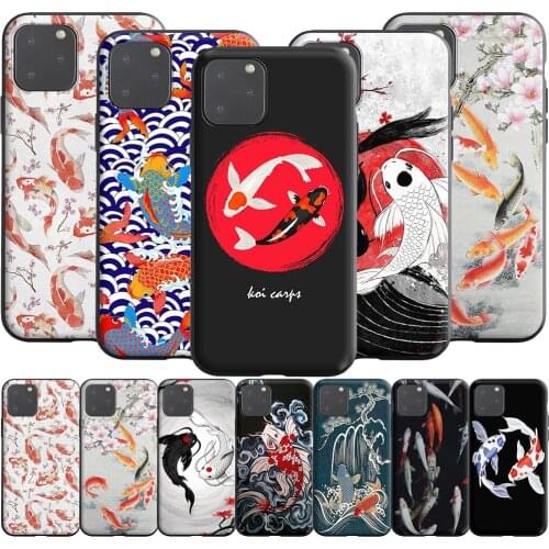Koi Fish Pond Silicone Case for Realme Narzo 30A GT NEO C3 C25 C21 C20 C17 C15 C12 C11 8 7 7i 6 6i Pro