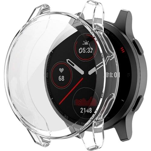 Smart Watch Protective Case For Garmin Venu 2S / Vivoactive 4S Shockproof TPU Frame Cover Bumper Anti-scratch Shell Accessories