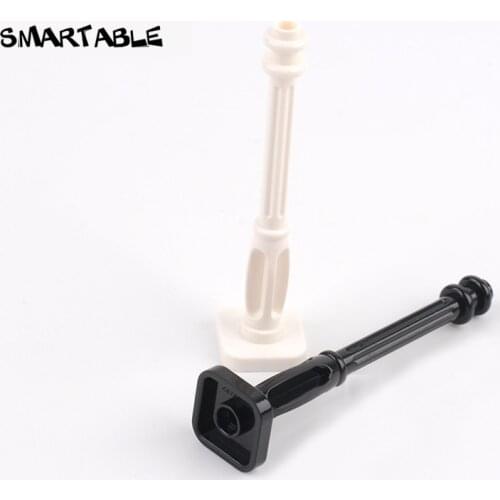 Smartable Lamp Post 2x2x7 with 4 Base Groove Building Block Parts Toys For Kids Compatible Technic City 2039/11062 Toy 30pcs/lot