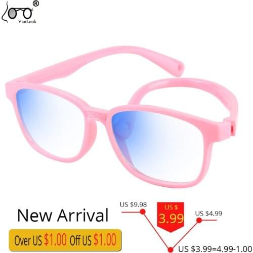 Vanlook Anti Blue Light Glasses For Kids Games UV Screen Protection Eyewear Boys Girls Silica Spectacle