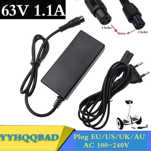 63V 1.1A Battery Charger for XiaoMi ninebot minirobot Xiaomi Balance car Scooter Skateboard Accessories
