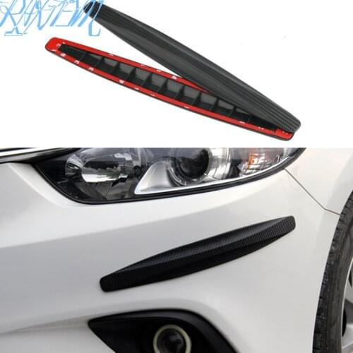 2pcs/set Car Front&Rear Bumper Protector Protector Sticker For SEAT Ibiza ST Leon 2 3 Toledo Arosa Automobile Accessories