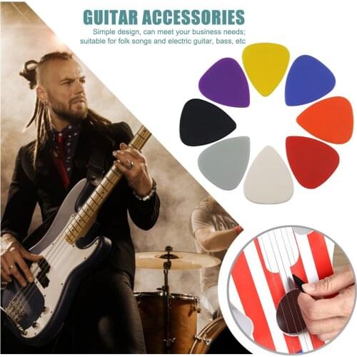 1pc Electric Bass Plectrum Guitar Musical Instruments Picks Assorted Colours Guitar Part Accessories 0.8mm Thick Folk
