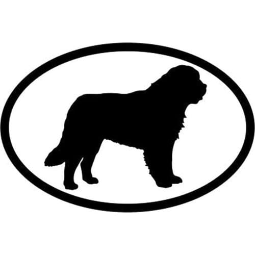 15.2*10.2CM SAINT BERNARD Dog Oval Cartoon Vinyl Decal Cute Funny Full Body Decoration Stickers C6-1507