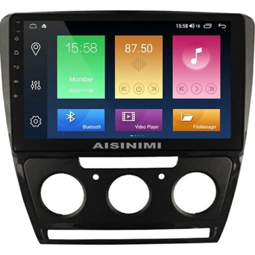 AISINIMI Android 10 Car Dvd Player navigation For VOLKSWAGEN SKODA OCTAVIA (AUTO AC) Car Audio Gps Multimedia Stereo Monitor