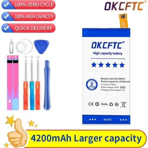 4200mAh LIS1561ERPC Battery For Sony Xperia Z3 Compact Z3c mini D5803 D5833 For C4 E5303 E5333 E5363 E5306