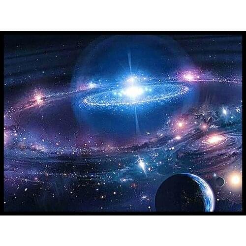 30x40 Diy Diamond Painting 5d for Home Decor , Living Room Decoration ，Astronomical Landscape, Fantasy Starry Sky, Milky Way