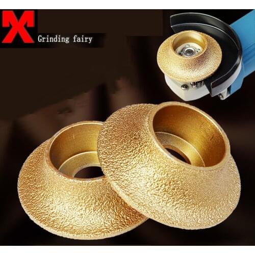 Diamond Segment Grinding Vacuum Grinding Wheel Brazed French edge Grinding Wheel For Demi-bullnose Vacuum Brazed Diamond Tools