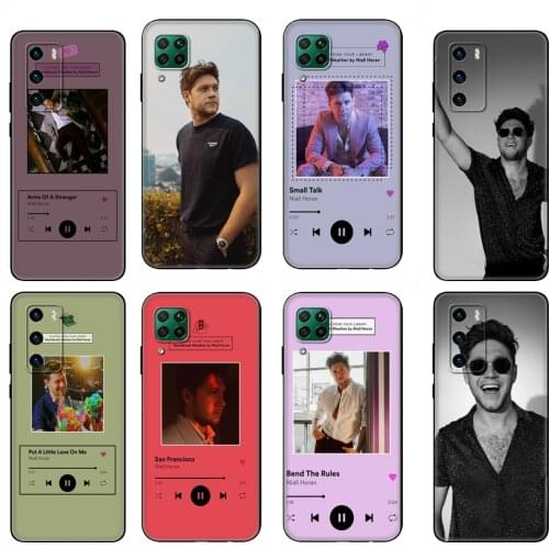 Black tpu Case For Huawei P30 Lite P30 Pro P40 Case For Huawei P40 LITE E P Smart 2020 Case Cover Niall Horan