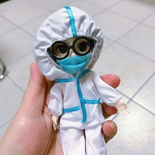 16cm Baby Bjd Dolls Toys Kawaii Girl Doll 13 Movable Joints Medical Angel Princess Dress Birthday Gift Childrens Toys For Girls