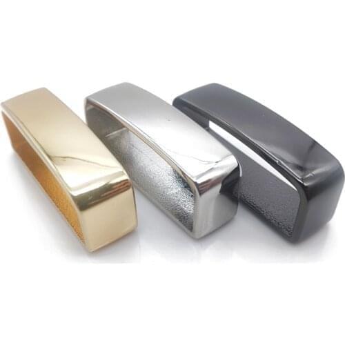 40mm D Shape Square Belt Strap Loop Ring Buckle Brass Belt Keeper for Leather Craft Bag Strap Buckle For Men Gold Silver Black