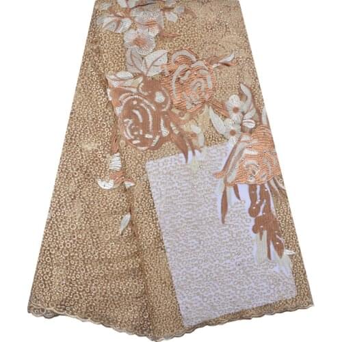 New Nigerian Embroidered Stones Mesh Lace Fabric Bridal Wedding Fabrics India African Net Tulle Swiss Voile Lace Fabric 1242