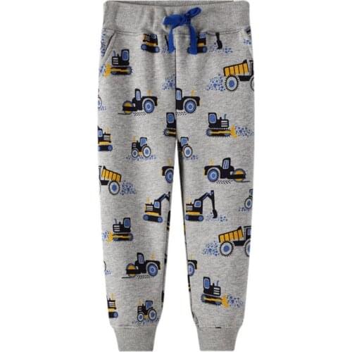 Funnygame New 2021 Cartoon Childrens Long Pants Cotton Cute Boys Girls Sweatpants for Autumn Spring Kids Trousers Pants