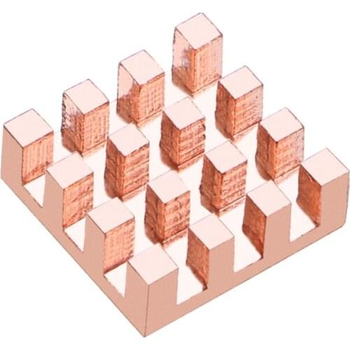 2021 New Copper Heatsink Cooler Passive Cooling Pad Radiator GPU chip For Raspberry Pi 15x15mm 2/3/4/56/8mm