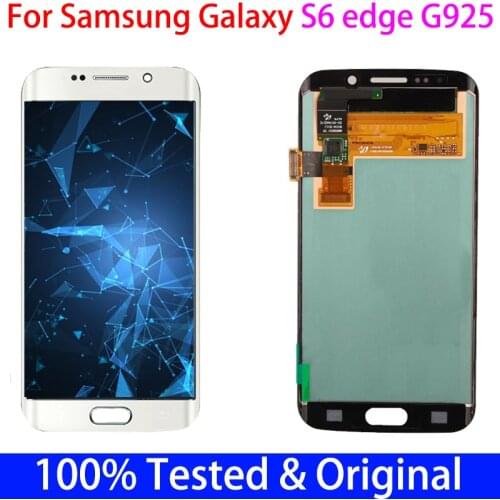 Original AMOLED With Defect lcd For SAMSUNG Galaxy S6 edge LCD G925 SM-G925I G925F Display with Touch Screen Digitizer Assembly