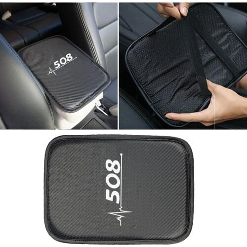 Car Armrest Pad Covers Universal Center Console Auto Seat Armrests Box Pads For Peugeot 508 sw
