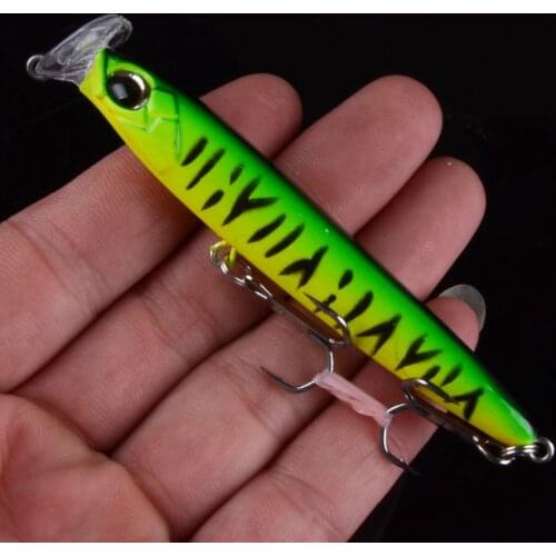 1pcs Sink Fishing lures Minnow 85mm 13g 95mm 17g Crankbaits VIB Pencil Popper Hard Artificial Baits Good Action Wobblers 3D Eyes