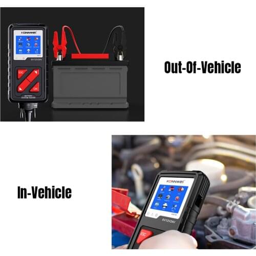 Professional Battery Tester 6V 12V 24V Cranking and Charging System Tester Diagnosis Tool for Car Quick Tester Analyzer