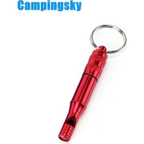New Arrival Outdoor Sports Whisted Large Aluminum Alloy Whistle Survival Whistle