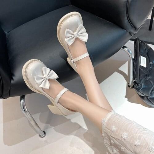 Spring Autumn Women Lolita Black Shoes Patent Leather Women Mary Janes Shoes Platform Woman Flats Round Toe Ladies Sexy Shoes
