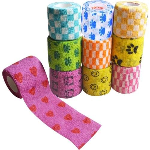 24Pcs/Lot Waterproof Self Adhesive Elastic Bandage Muscle Tape Finger Joints Therapy Wrap Security Protection Nonwoven Tape