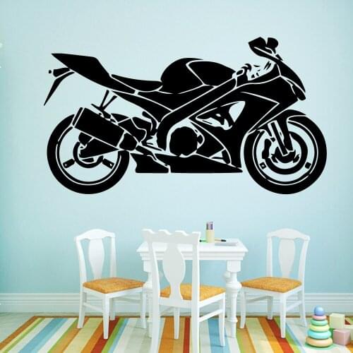 Funny Athletic Motorcycle Living Room Decoration Kids Room Nature Decor Wall Decoration