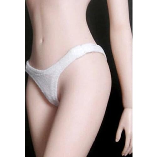 1/6 Scale Female White Knited Briefs Underpants Bikini Fit For 12" Figure Action Model Doll Body Accessory