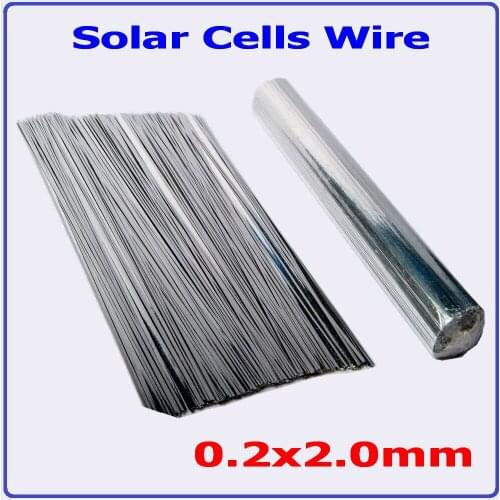 0.2*2.0mm Lead-free Precut Solar Tabbing Wire 300mm length for156mm Mono and Poly Solar Cells soldering, Solar PV Ribbon