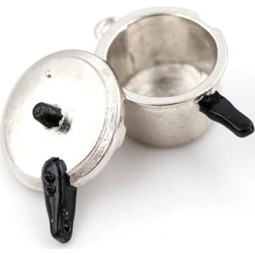 1:12 Cute Dollhouse Miniature Kitchen Cooking Utensil Pressure Cooker Autoclave Toy Whosesale