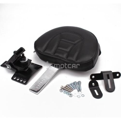 1x Motorcycle Adjustable New Plug In Driver Rider Seat Backrest Kit For Harley Touring Electra Road Street Glide Road King 97-15