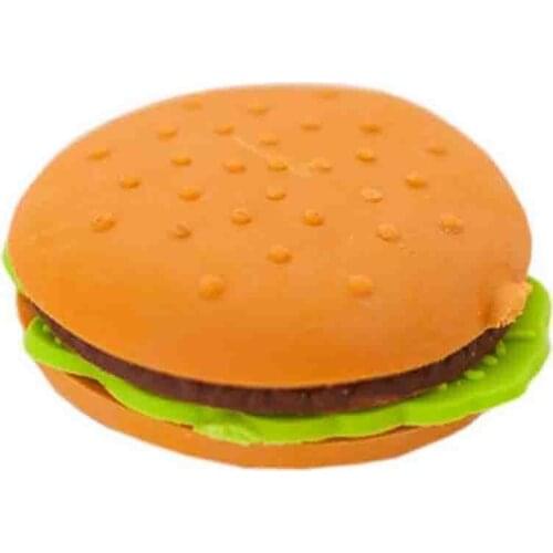 1PC Creative Food Shaped Erasers Hamburg Chips Rubber Eraser Stationery For Kids Student Pencil Eraser Office Supplies Gifts