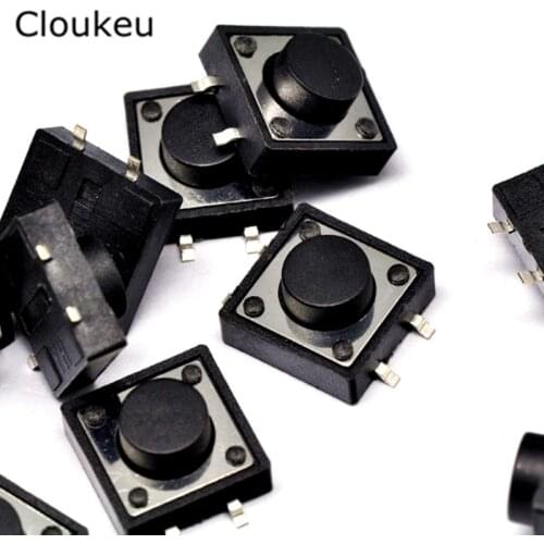 10Pcs 12*12*4.3 12x12x4.3H 4.3MM Touch micro switch Push button switch