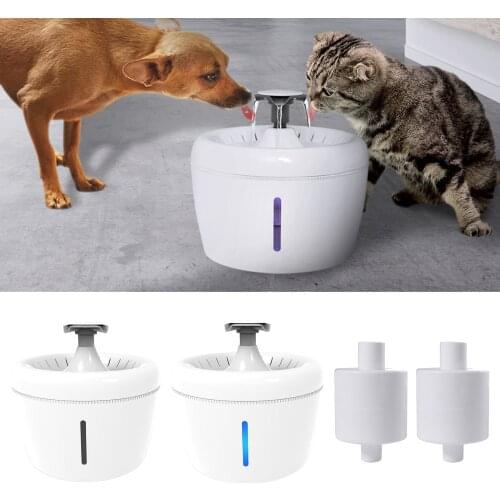 2.5L Small Pets Cats Electric Auto Water Fountain Drinking Dispenser Bowl