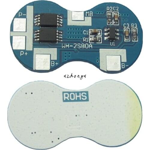 2 series 18650 7.2 V 7.4 V 8.4 V lithium battery protection board 2 section 4A lithium battery protection board