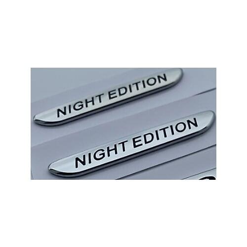 2pcs Night Edition Fender Marker Side Emblem Badge Decal Stickers C E S Series