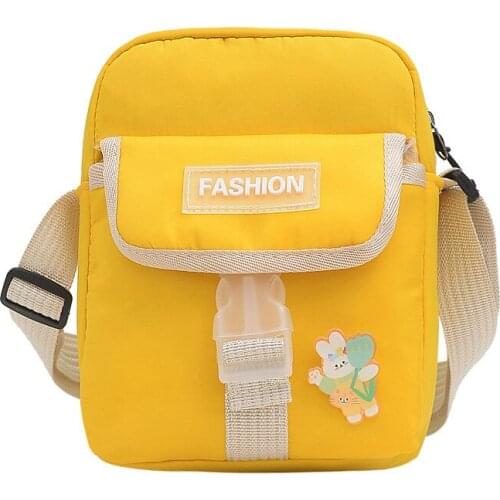 2021 New Lady Nylon Messenger Bag Small Shoulder Bags Diagonal Zipper College Students Girl Multi-Function Mobile Phone Bag