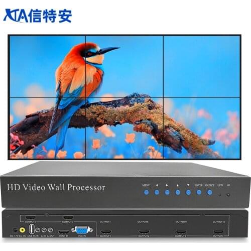 3x2 Video Wall Controller 1920×1080P@60Hz 1 HDMI/DP Input 6 HDMI Output 2x3 2X2 TV Processor