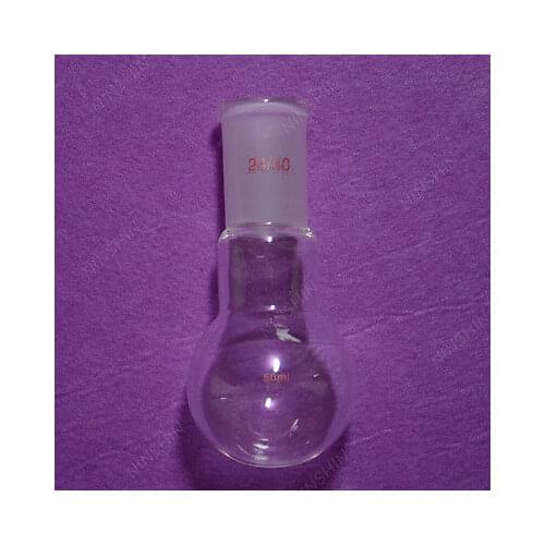50ml,24/40,1 Neck,Round Bottom Glass Flask,Single Neck,Laboratory Boiling Bottle