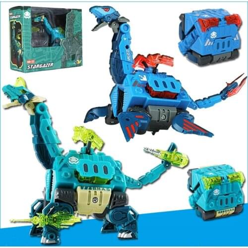 52TOYS BeastBox Brachiosaurus Animal Deformation Robots Plesiosaur Dinosaur Transformation Animal Action Figure Toys Kids Gifts