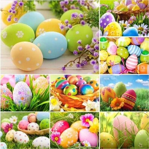 5D DIY Diamond Painting Easter Bunny Rhinestones Diamond Mosaic Rabbit Cross Stitch Embroidery Cartoon Full Square Wall Art