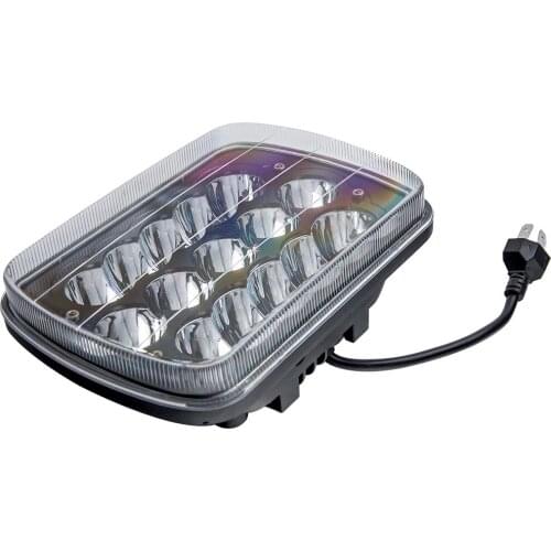 5X7 7x6 Black LED Headlight 1986-1995 For Jeep Wrangler YJ 1984-2001 For Cherokee XJ